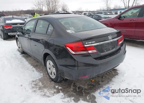 2013 Honda Civic Lx z USA, uszkodzony, nr VIN 19XFB2F57DE017071